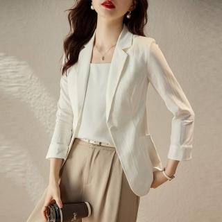 【BRIGA A139】BRIGA A139設計師新款七分袖外搭西服寬鬆顯瘦防曬上衣西裝外套(A139)