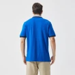 【NAUTICA】男裝 撞色衣領短袖POLO衫(藍色)