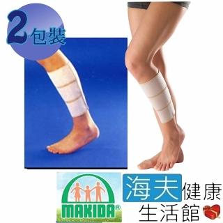 【海夫健康生活館】MAKIDA四肢護具 未滅菌 吉博 自黏式 小腿 支援帶 雙包裝(113)