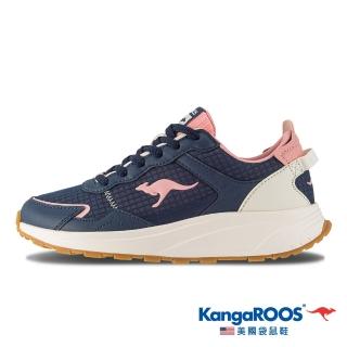 【KangaROOS】女 ZEPHYR 2 機能輕量 運動鞋 休閒鞋(藏青/粉-KW32160)
