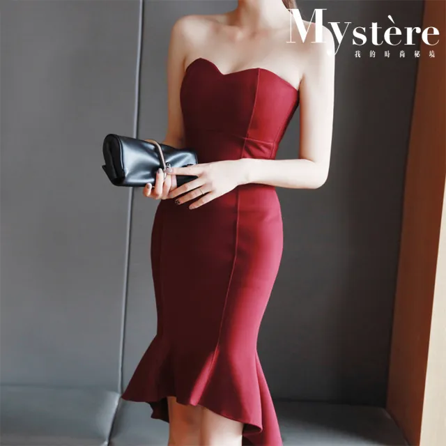 【my stere 我的時尚秘境】現貨商品-春夏款-性感包胸修身顯瘦魚尾洋裝(新品上市 性感奢華 