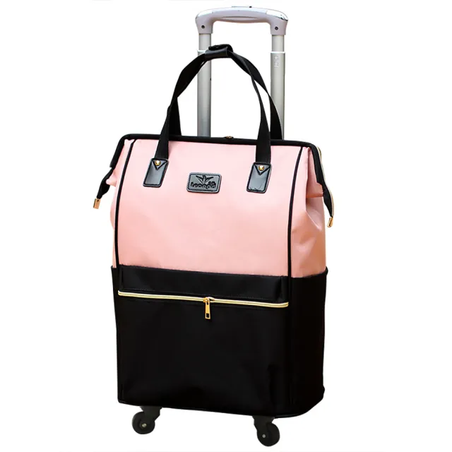 【ANTIAN】大容量旅行雙肩包拉桿箱 時尚手提帆布萬向輪拉桿包 旅遊行李袋 登機包