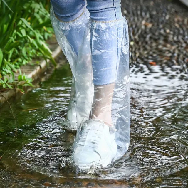 【Finger Pop 指選好物】一次性雨鞋套5入(拋棄鞋套/臨時鞋套/梅雨季/防水鞋套/)