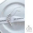 【City Diamond 引雅】『長髮公主』18K日本AKOYA珍珠黃K金長吊垂掛式耳環(東京Yuki系列)