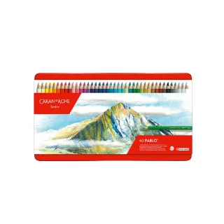 【CARAN d’ACHE】PABLO專家級油性色鉛筆40色(精美鐵盒裝)