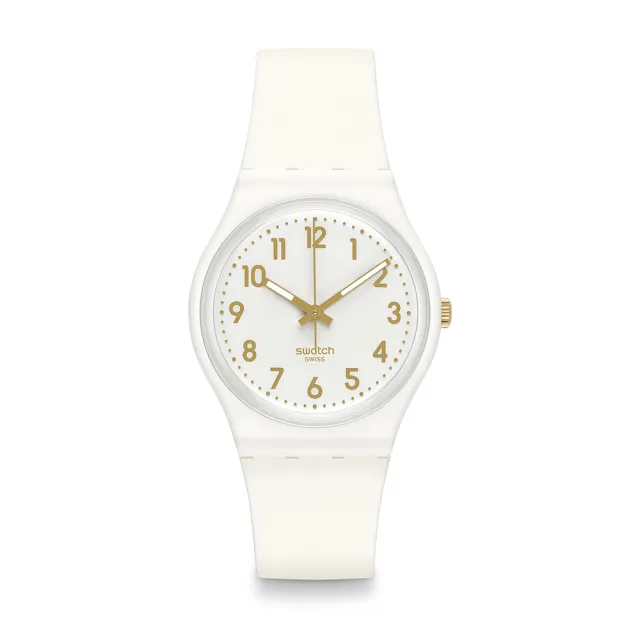 【SWATCH】Gent 原創系列手錶 WHITE BISHOP 男錶 女錶 手錶 瑞士錶 錶(34mm)