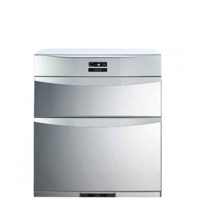 【SAKURA 櫻花】落地式熱風循環臭氧殺菌寬60cm高70cm烘碗機銀色(Q-7592BL基本安裝)