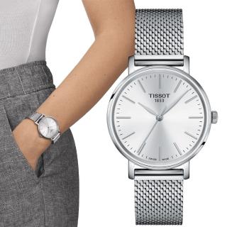 【TISSOT 天梭】Everytime 經典雋永時尚錶 手錶 情人節 禮物(T1432101101100)