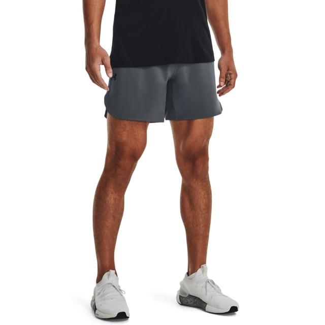 【UNDER ARMOUR】UA 男 Stretch Woven運動短褲 _1376782-012(桃灰色)