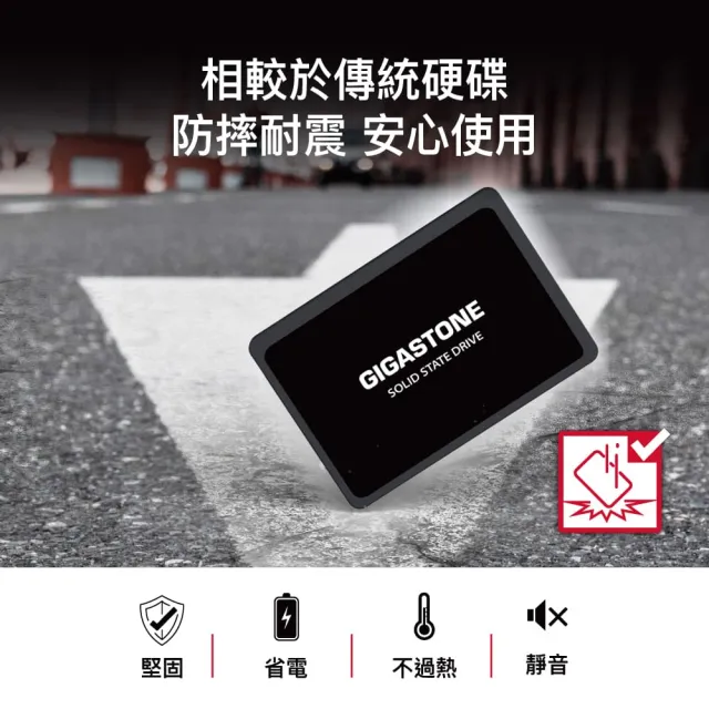 【GIGASTONE 立達】4TB SATA III 2.5吋高效固態硬碟(最高讀取速度520MB/s / 寫入速度480MB/s)