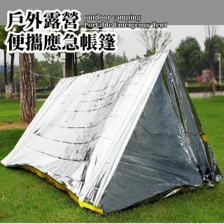 【安全爬山】戶外露營應急帳篷(地震包 防災 緊急帳篷 急救包 野外求生 保溫防寒 睡袋 簡易帳篷 登山 山難)