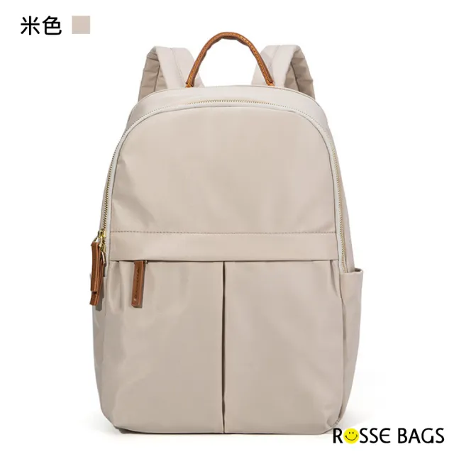 【Rosse Bags】輕便旅行通勤兼用電腦包(現+預  米色／黑色／灰色／棕色)
