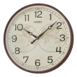 【SEIKO 精工】復古航海地圖指針式時鐘 掛鐘(QXA803B)