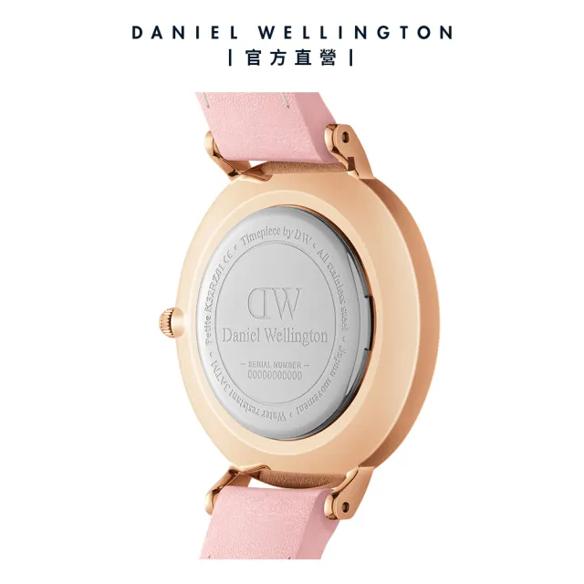 【Daniel Wellington】DW 手錶 Petite 28mm 春日花時系列真皮皮革錶-粉彩貝母錶盤(DW00100633)