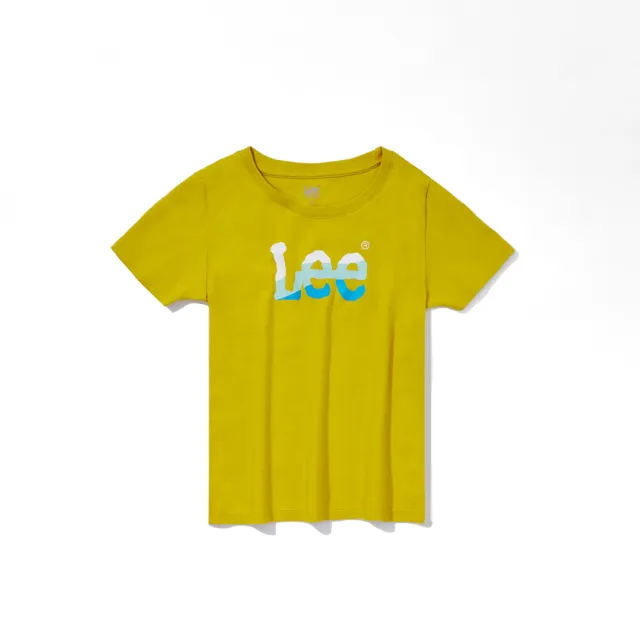 【Lee 官方旗艦】童裝 短袖T恤 / 漸層印花 大LOGO 共2色 標準版型(LB302067727 / LB302067K14)