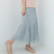 【PINK NEW GIRL】浪漫蕾絲鏤空雕花鬆緊腰長裙 L5602WD(2色)