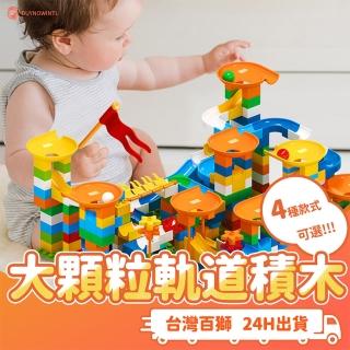 【百獅】344顆 大顆粒 軌道積木 滑道積木(滾珠積木 大顆粒積木 滑道積木)