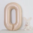 【阿米氣球派對】焦糖色40吋大數字氣球1個-數字任選(鋁箔氣球 數字氣球 韓系ins風)