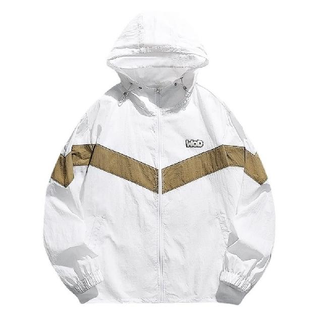 【巴黎精品】現貨+預購 防曬外套情侶夾克(寬鬆拼色透氣防曬男女外套4色a1bq3)