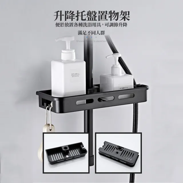 【ROYALLIN 蘿林嚴選】淋浴花灑桿置物架(瀝水架 收納架 衛浴收納)