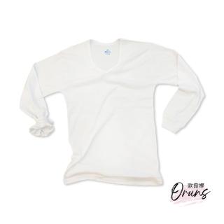 【Oluna 歐露娜】三福大人薄款長袖 內衣衛生衣 XL/XXL號(羅紋棉 單面棉 薄長袖 圓領 V領 居家服)