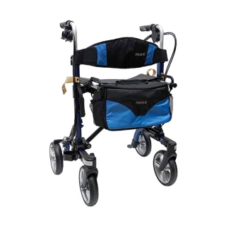 【Orange Plus 悅康品家】健步車 Move-X2 寶石藍(助行車 收合體積小 易攜帶 適用身高170cm以上)