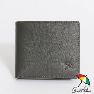【Arnold Palmer 雨傘】中翻短夾 City系列(灰色)