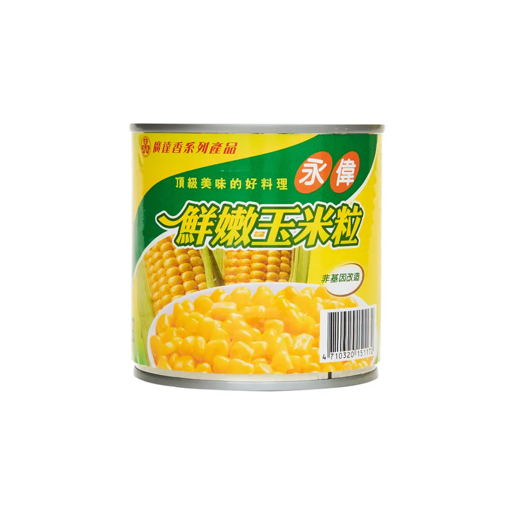 【廣達香】永偉玉米粒340g－24入(易開罐)