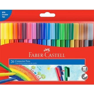 【Faber-Castell】輝柏 彩色連接筆20色(11-200-A)