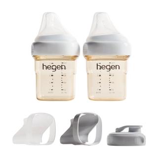 【hegen 總代理】新手多功組(150ml雙瓶+小波浪食物分格儲存組)