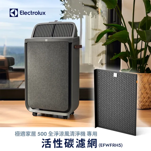 【Electrolux 伊萊克斯】極適家居 500 全淨涼風清淨機活性碳濾網(EFWFRH5)