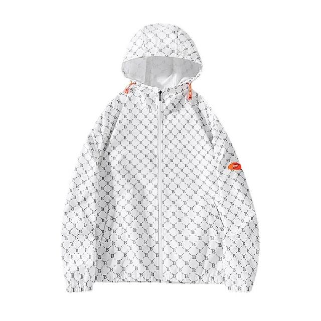 【巴黎精品】現貨+預購 防曬外套情侶夾克(夏季圖騰冰絲防曬連帽男女外套3色a1bq11)