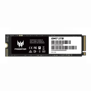 【Acer 宏碁】Predator GM7 1TB M.2 PCIe Gen4x4 SSD固態硬碟