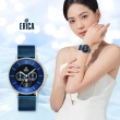 【ERICA】時尚三眼月象錶 42mm(漸層咖啡/漸層海洋藍/漸層神秘黑)