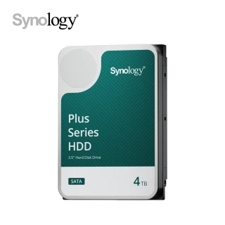 【Synology 群暉科技】PLUS系列 4TB 3.5吋 5400轉 256MB NAS 內接硬碟(HAT3300-4T)