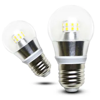 【KISS QUIET】5W 超廣角 E27 LED燈泡全電壓 白光/黄光-6入(崁燈 燈管 LED燈泡 吸頂燈)