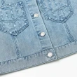 【OUWEY 歐薇】率性刷破口袋造型短版牛仔背心(藍色；S-L；3232398309)