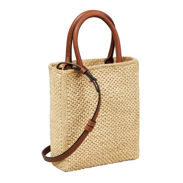 【LOEWE 羅威】Standard A5 Tote 草編 托特包 肩背包 斜背包 原色 黑色
