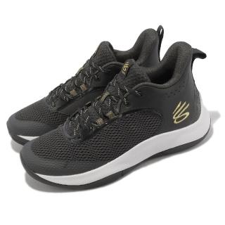 【UNDER ARMOUR】籃球鞋 3Z6 男鞋 黑 金 Curry 子系列 緩衝 UA(3025090102)