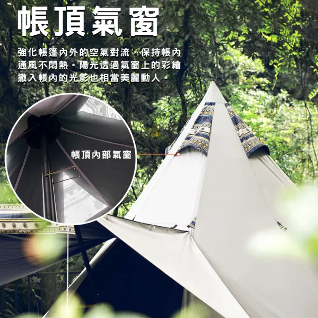 【Outdoorbase】精靈帳篷(彩繪天空 精靈帳篷 多功能 帳篷 客廳帳 圖騰彩繪 露營帳篷 露營 逐露天下)