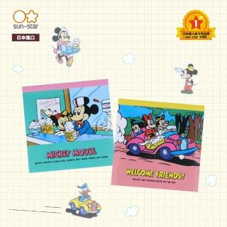 【sun-star】RETRO FRIENDS 迪士尼復刻版 方形便條紙(2款可選/日本進口/標籤/小紙條/無黏膠便條紙)
