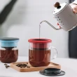 【PO:】手沖咖啡玻璃杯組(手沖壺-灰/咖啡杯350ml/磨豆機)(多色可選)