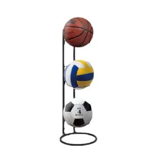 直立式球類收納架 籃球架 收納架 室內收納球架(可移動 足球架 排球架 免安裝 加強底座設計)