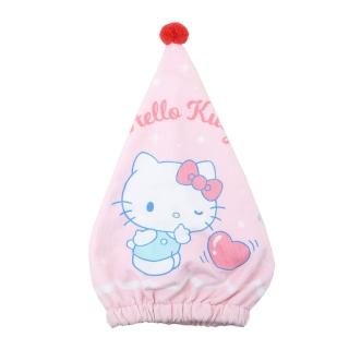 【Marushin 丸真】三麗鷗 抗菌吸水毛巾帽 吸水頭巾 Hello Kitty 愛心