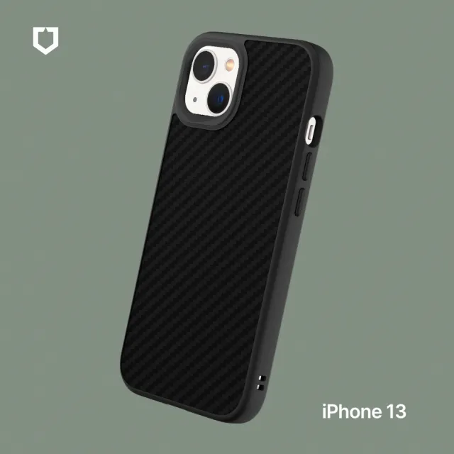 【RHINOSHIELD 犀牛盾】iPhone 13 mini/13/13 Pro/13 Pro Max SolidSuit碳纖維紋路防摔背蓋手機保護殼