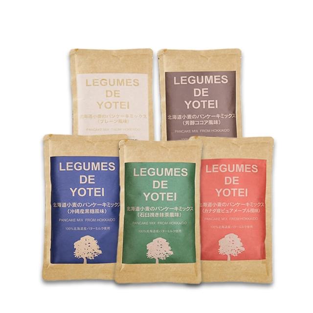 【LEGUMES DE YOTEI】無添加小麥鬆餅粉180g(原味/楓糖/可可/黑糖/抹茶)