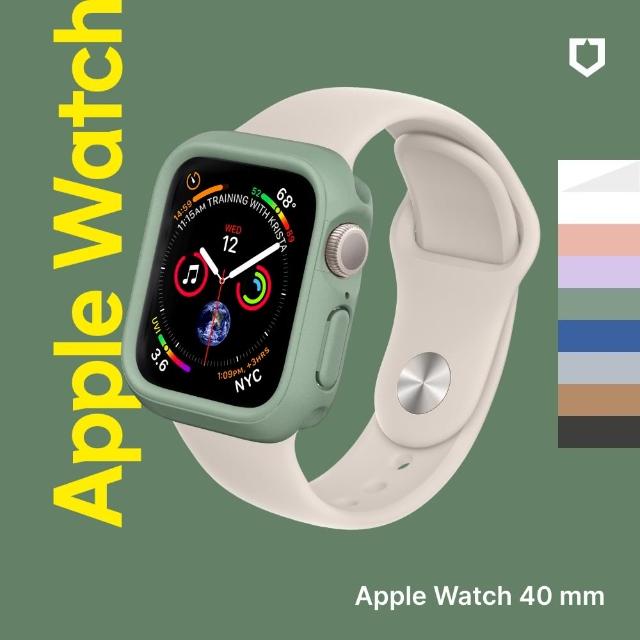 【RHINOSHIELD 犀牛盾】Apple Watch SE2/6/SE/5/4共用 40mm CrashGuard NX模組化防摔邊框手錶保護殼