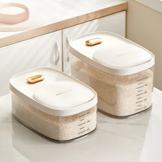 【茉家】安心材質健康概念五殼十殼米分裝收納米桶(小號7L二入)