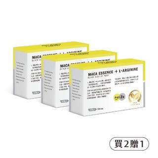 【井研生醫】瑪卡+ 鋅精力充沛膠囊（60顆/盒）*2盒贈1盒(L-精胺酸、透納葉、刺五加、鋅)
