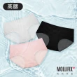 【Mollifix 瑪莉菲絲】好動不卡卡高腰運動無痕內褲_三件組、開運內褲(黑/粉/灰)